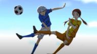 A clash of soccer between two female players (Image Source: Studio Liden Films)